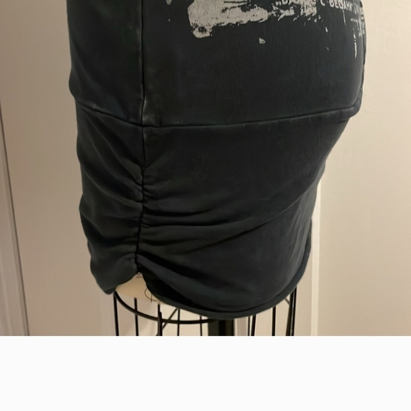 PRIMEVIL Rare HOODED ROCKER DRESS. L - Picture 6 of 8